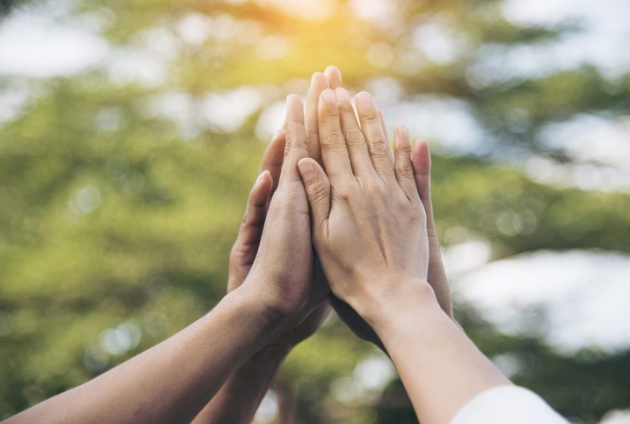 community- hands together